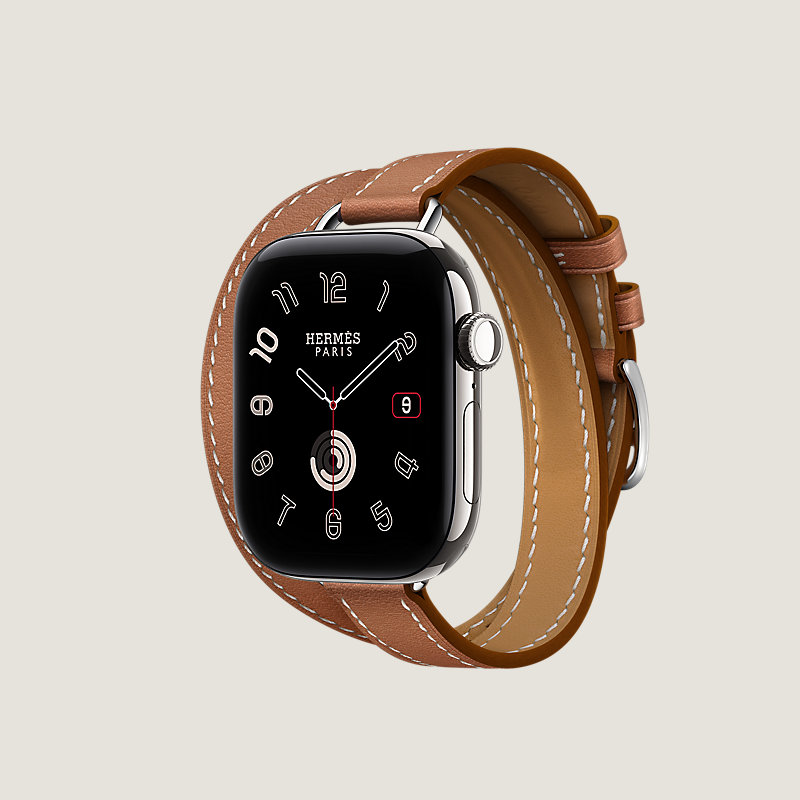 Series 12 case & Band Apple Watch Hermès Double Tour 42 mm